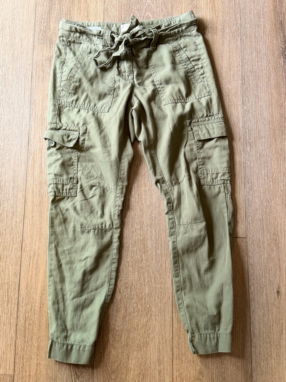 LOFT Olive Utility Cargo Joggers